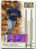 Torii Hunter Autographed 2005 Donruss Prime Patches Card