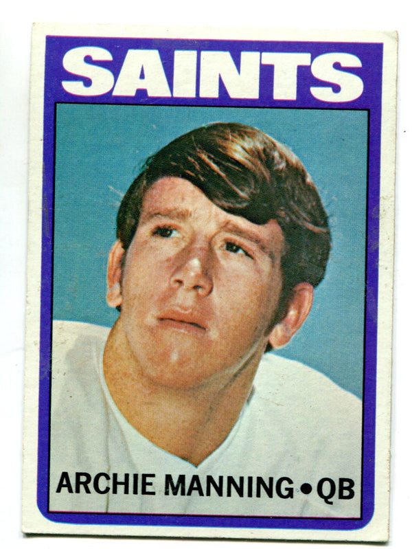 Archie Manning 1972 Topps #55 Card