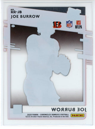 Joe Burrow 2020 Panini Donruss Clearly Rated Rookie Card #RR-JB