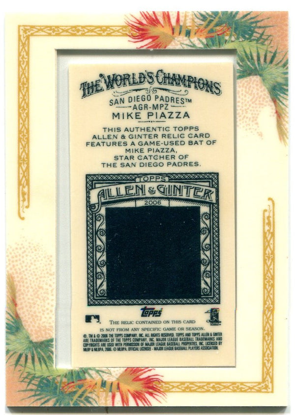 Mike Piazza Allen and Ginter Bat Card