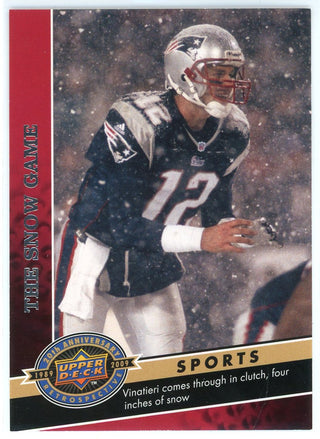 Tom Brady 2009 Upper Deck 20th Anniversary The Snow Game Card #1719