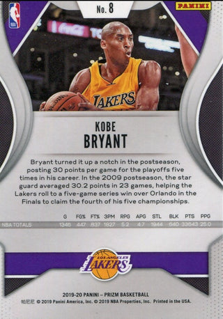 Kobe Bryant 2019 Panini Prizm Card