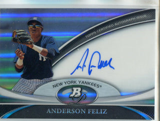 Anderson Feliz 2011 Topps Bowman Platinum Autographed Card