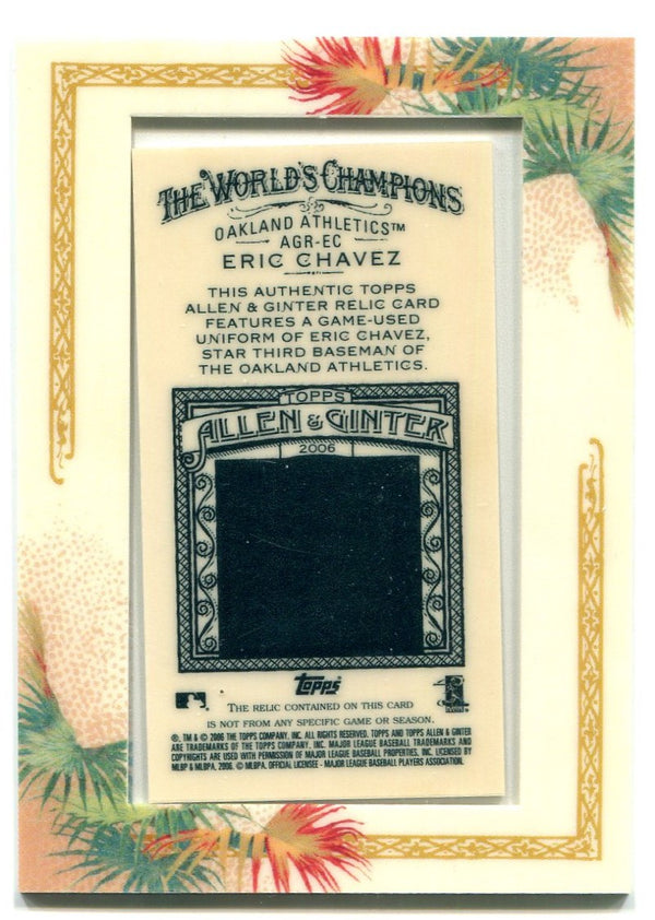 Eric Chavez Allen and Ginter Jersey Card