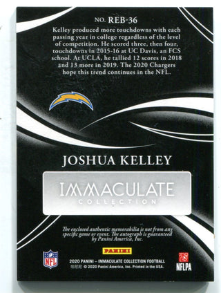 Joshua Kelley 2020 Panini Immaculate Collection #REB36 Auto Card /99