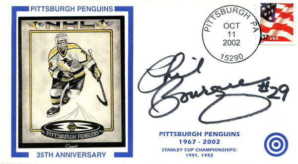 Phil Bourque Autographed First Day Cover
