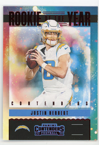 Justin Herbert 2020 Panini Contenders Rookie Of The Year #RYJHE