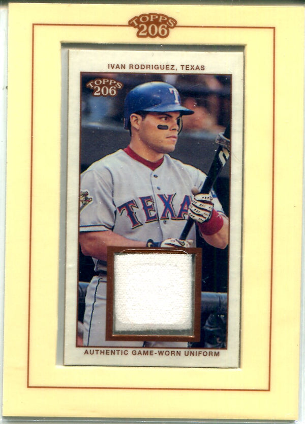Ivan Rodriguez 2002 Topps 206 Game-Worn Uniform Card