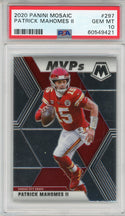 Patrick Mahomes 2020 Panini Mosaic Card #297 (PSA Gem Mint 10)