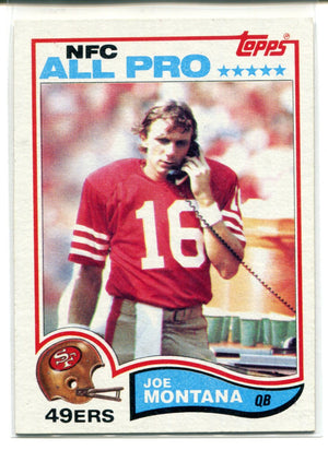 Joe Montana 1982 Topps NFC All Pro Card
