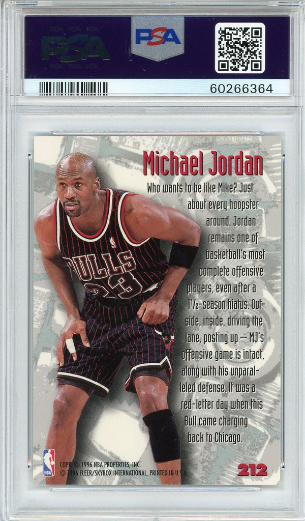 Michael Jordan 1995 Fleer Metal Card #212 (PSA NM 7)