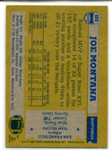 Joe Montana 1982 Topps NFC All Pro Card