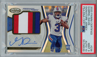 Gabriel Davis Autographed 2020 Panini Certified Freshman Fabric Rookie Card (PSA Gem Mint 10)