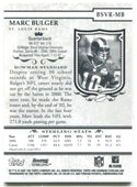 Marc Bulger 2007 Bowman Sterling Pro Bowl Jersey Card #BSVR-MB