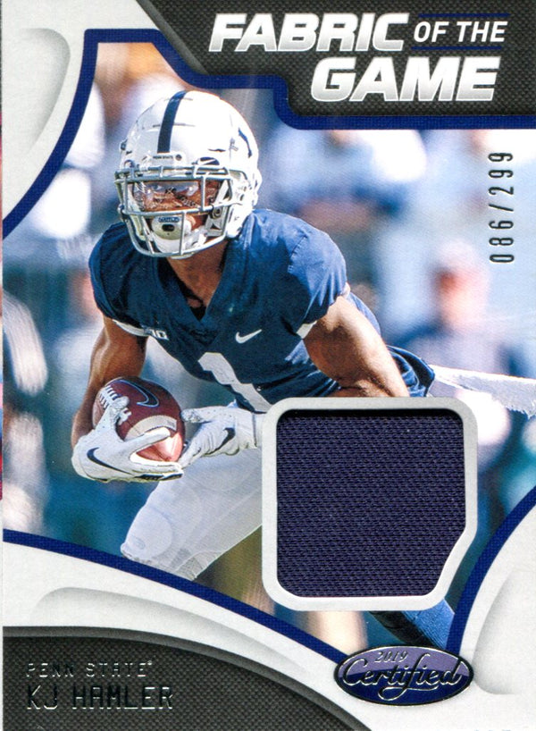 KJ Hamler 2020 Panini Chronicles Draft Picks Certified Rookie Jersey Card