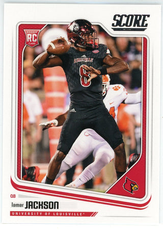 Lamar Jackson 2018 Panini Score Rookie Card #352