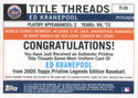 Ed Kranepool 2005 Topps Jersey Card