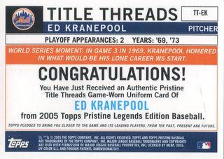 Ed Kranepool 2005 Topps Jersey Card