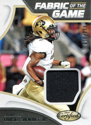 Laviska Shenault Jr. 2020 Panini Chronicles Draft Picks Certified Rookie Jersey Card