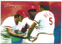 Johnny Bench Joe Morgan Pete Rose Illustration Card Edward Vela 19/25