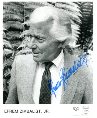 Efrem Zimbalist Jr. Autographed 8x10 Photo