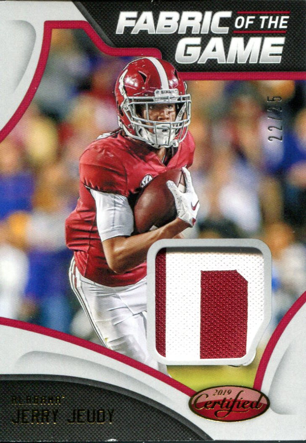 Jerry Jeudy 2020 Panini Chronicles Draft Picks Certified Rookie Jersey Card
