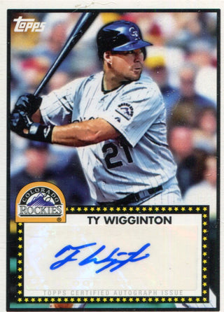 Ty Wigginton 2011 Topps Lineage Autographed Card