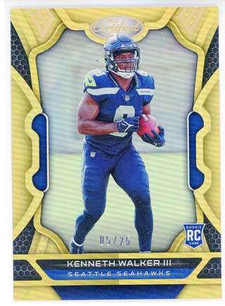 Kenneth Walker III 2022 Panini Certified Gold Rookie Card #108
