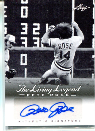 Pete Rose 2012 Leaf Living Legend Autographed Card
