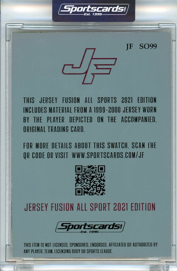 Shaquille O'Neal 2021 Jersey Fusion Game Used Swatch Card #JF-SO99 ...