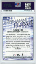 Gavin Lux 2020 Topps Chrome Freshman Flash Rookie Card #FF12 (PSA)