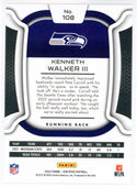 Kenneth Walker III 2022 Panini Certified Gold Rookie Card #108