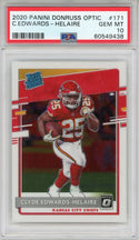 Clyde Edwards Helaire 2020 Panini Donruss Optic Rookie Card #171 (PSA Gem Mint 10)