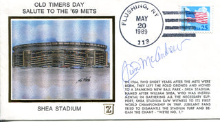 Jim McAndrew Autographed May 20 1989 First Day Cover