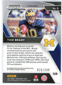 Tom Brady 2021 Panini Prizm Draft Picks Red Prizm Card #6