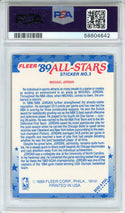 Michael Jordan 1989 Fleer Sticker Card #3 (PSA EX-MT 6)