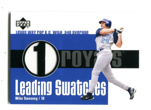 Mike Sweeney 2003 Upper Deck Leading Swatches Card #LSMS