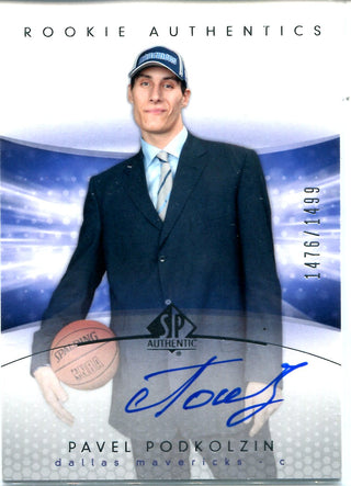 Pavel Podkolzin 2005 Upper Deck Autographed Rookie Card