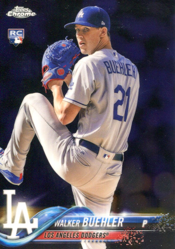 Walker Buehler 2018 Topps Chrome Rookie Card