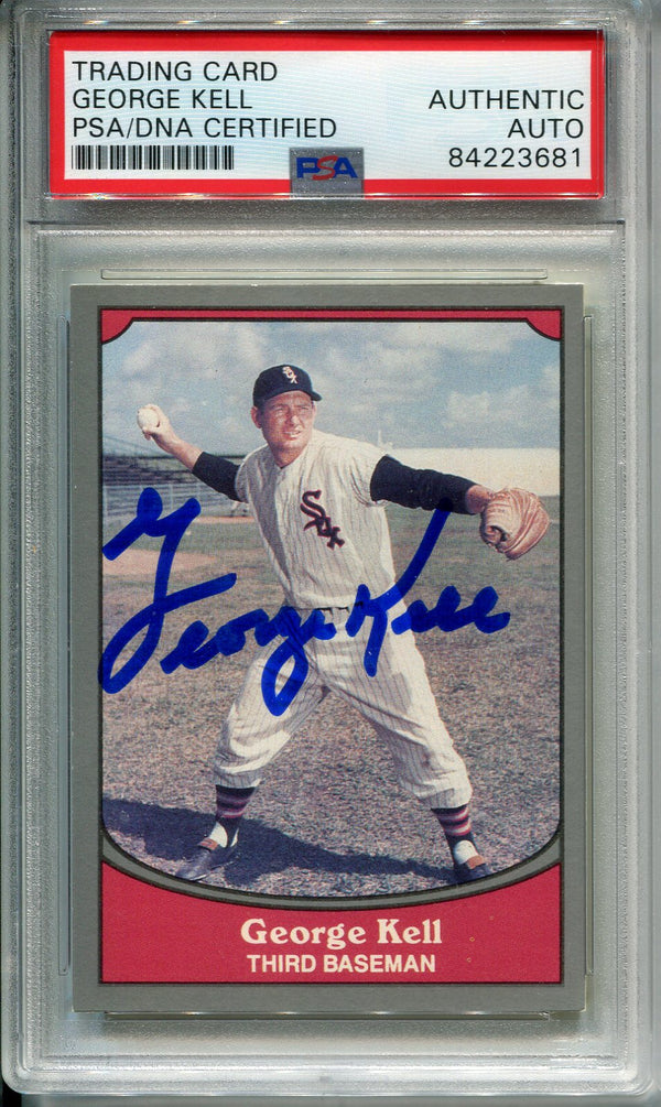 George Kell Autographed 1990 Pacific Card #86 (PSA)