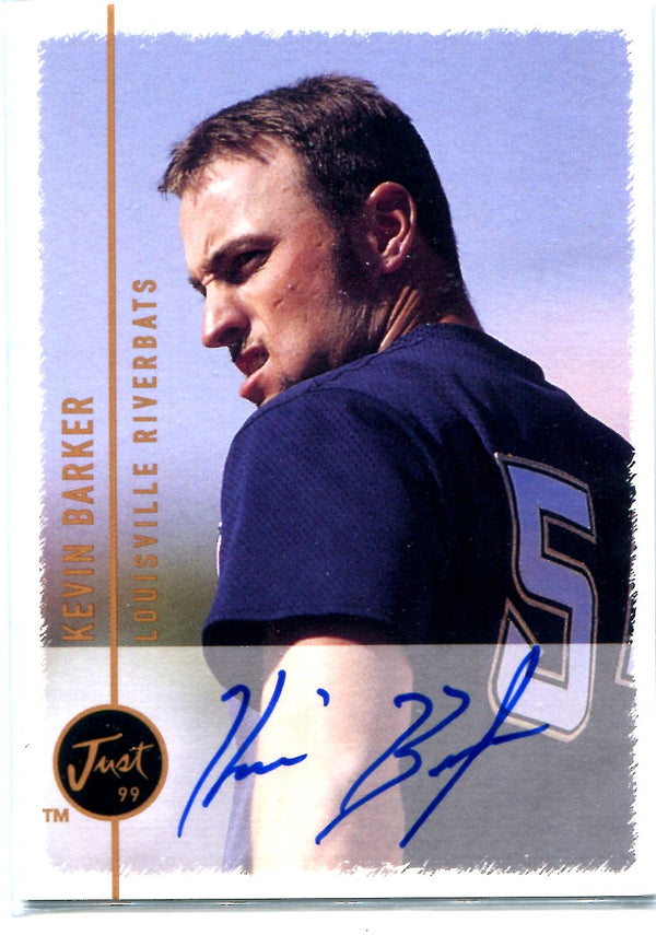Kevin Barker 1999 Just Minors Autographed Card