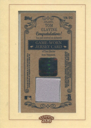 Tom Glavine 2002 Topps Jersey Card