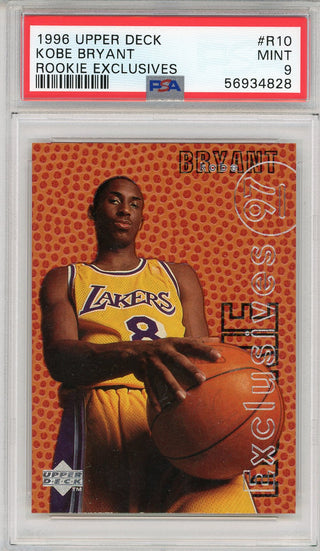 Kobe Bryant 1996 Upper Deck Rookie Exclusives Card #R10 (PSA)