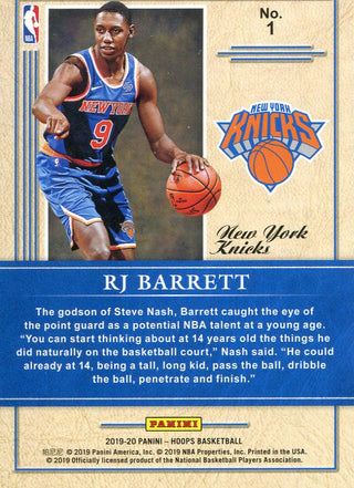Rj Barrett 2019 NBA Hoops Rookie Card