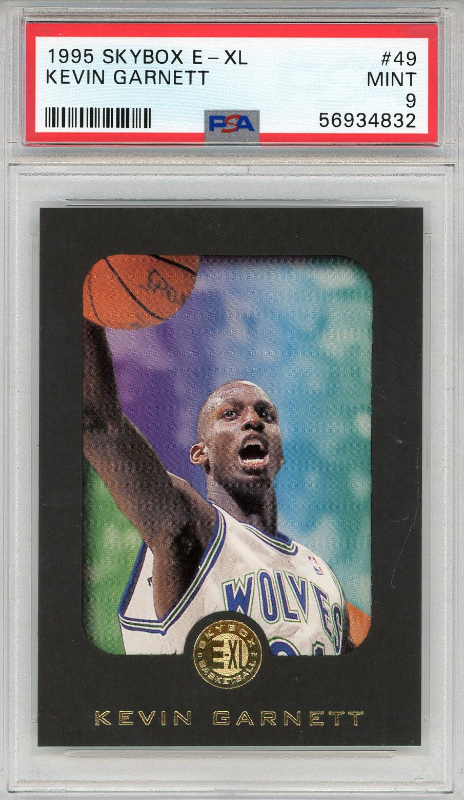 Kevin Garnett 1995 Skybox E-XL Rookie Card #49 (PSA) | Hollywood 