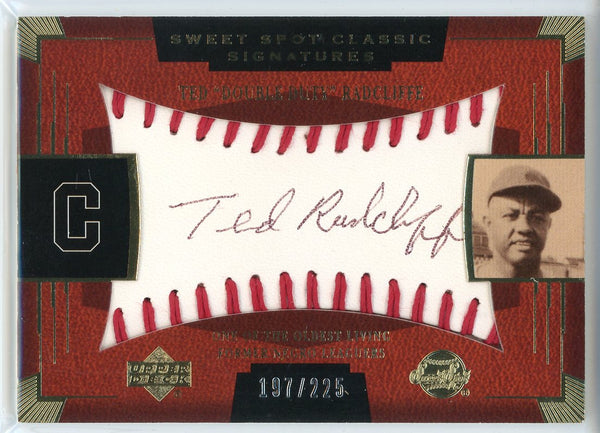 Ted Double Duty Radcliffe Autographed 2004 Upper Deck Sweet Spot Classic Signatures Card #SSA-58