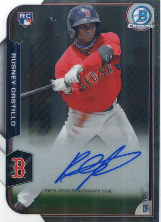 Rusney Castillo Autographed 2015 Bowman Chrome Rookie Card