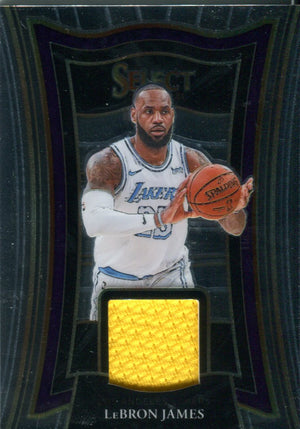 LeBron James 2020 Panini Select Game Worn Jersey Card #SS-LBJ