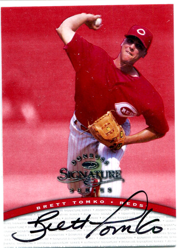 Brett Tomko 1997 Donruss Signature Series Autographed Card