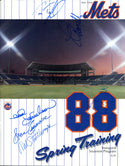 New York Mets Autographed 1988 Spring Training Program (JSA)